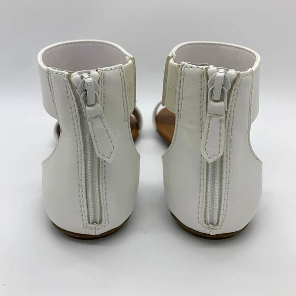 Sun + Stone Keley Dress Sandals Size 5M NIB Ankle Strap Flat White - Picture 5 of 9
